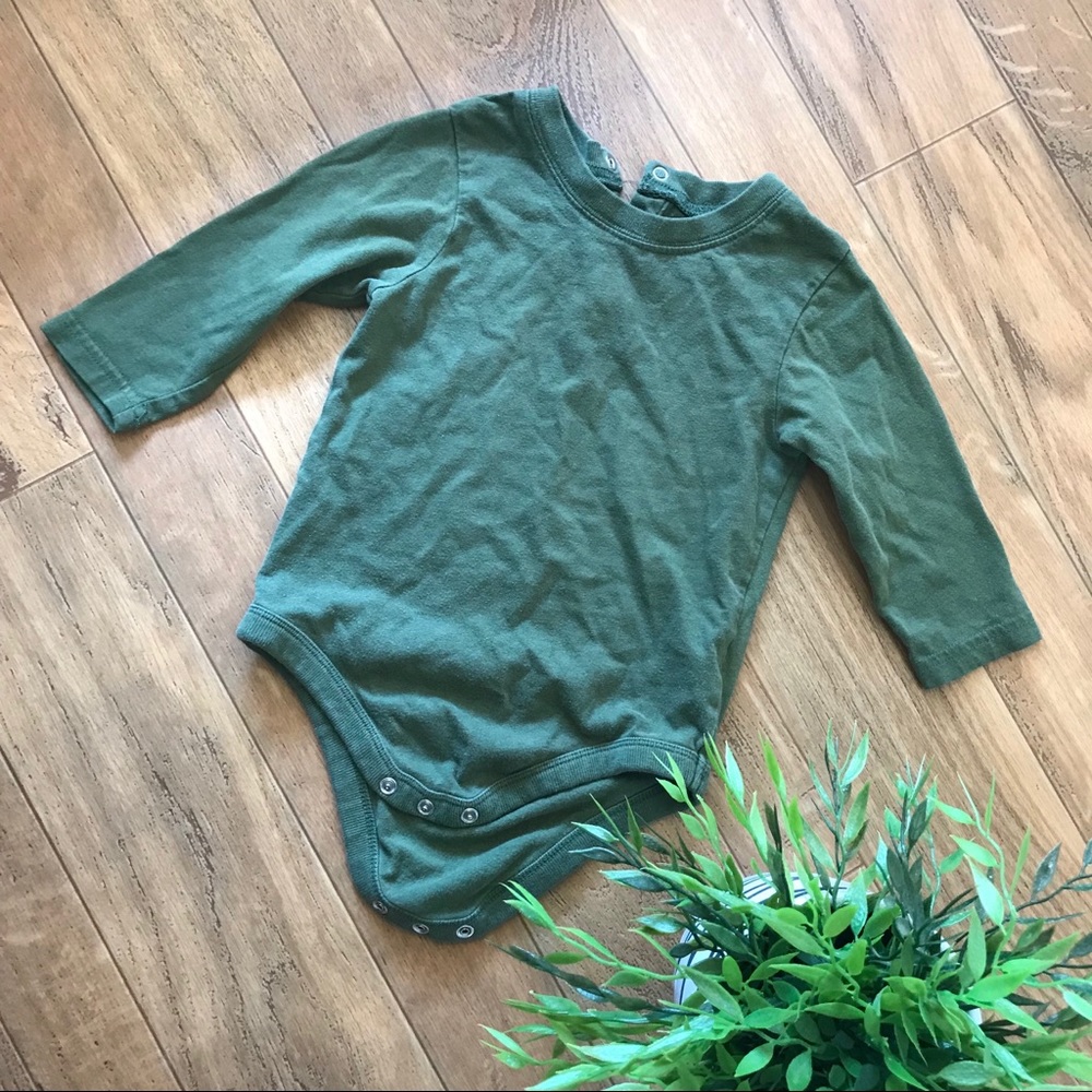 5 for $10 Garanimals green long sleeved onesie
